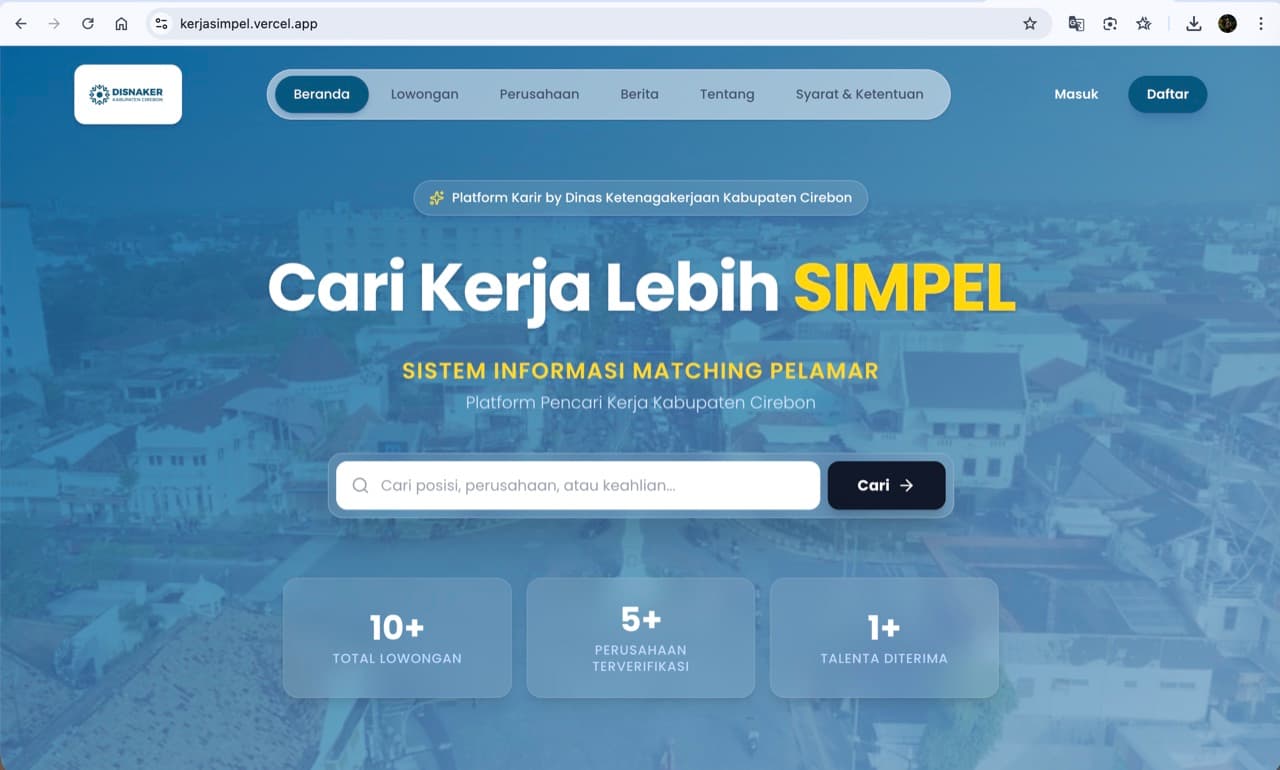 Disnaker Kerjasimpel